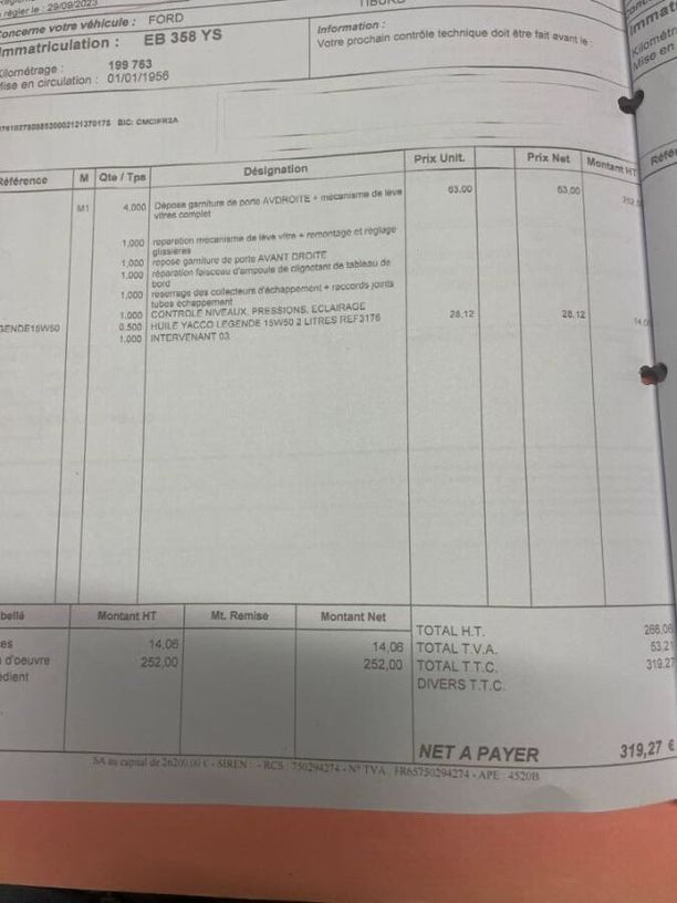 Occasion FORD THUNDERBIRD 1956 Vaucluse 84