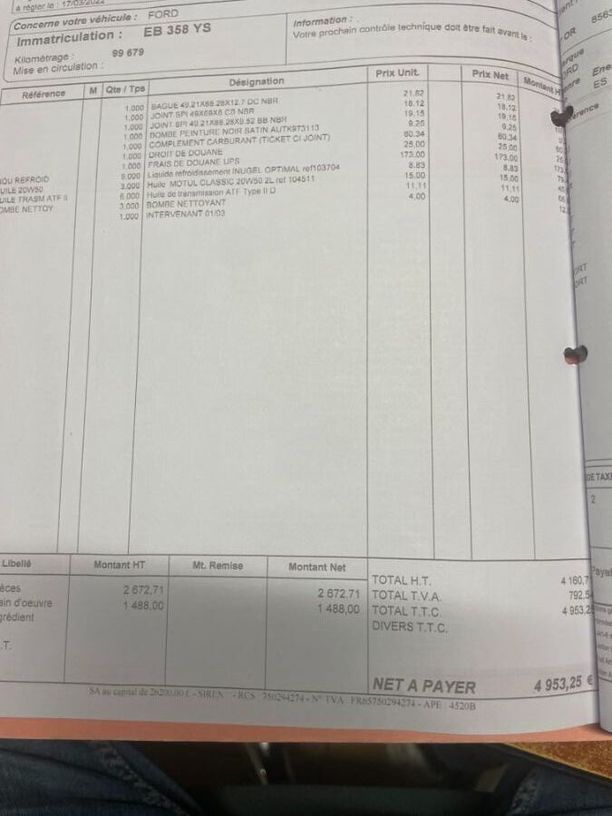 Occasion FORD THUNDERBIRD 1956 Vaucluse 84